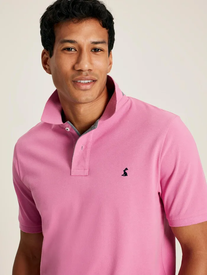Joules Woody 8211 Mauve Classic Fit Polo Shirt Men Polo Shirts