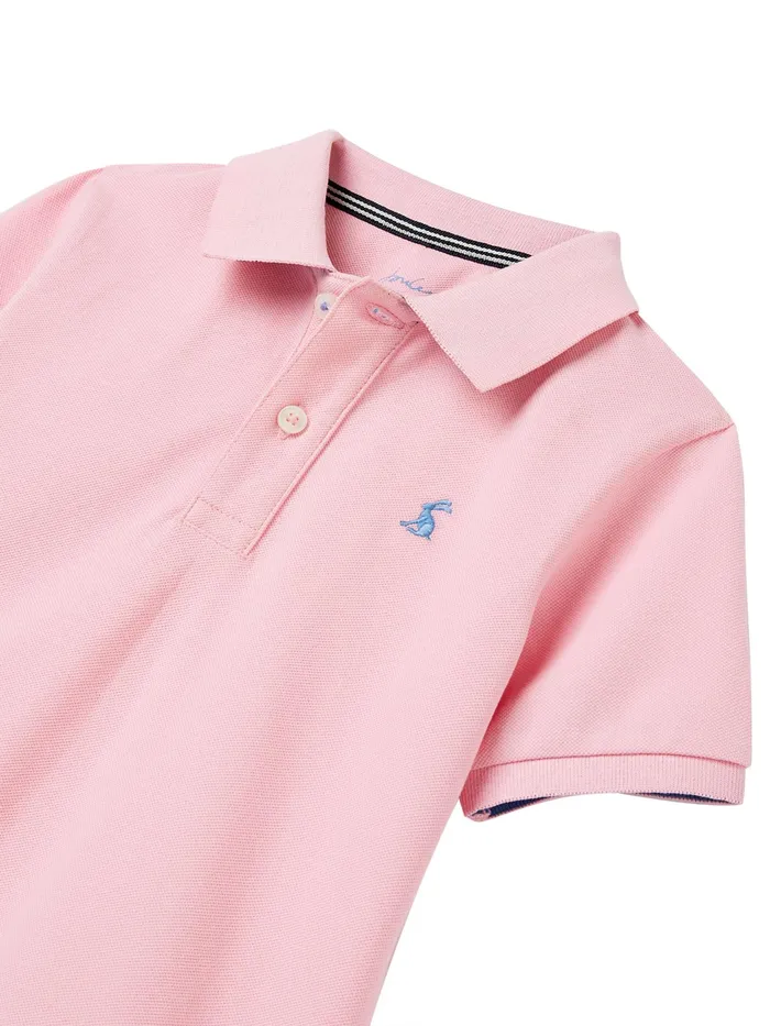 Joules Woody 8211 Pink Polo Shirt Boys Polo Shirts