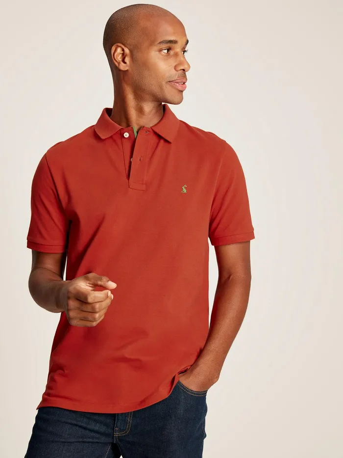 Joules Woody 8211 Red Classic Fit Polo Shirt Men Tops and Tshirts