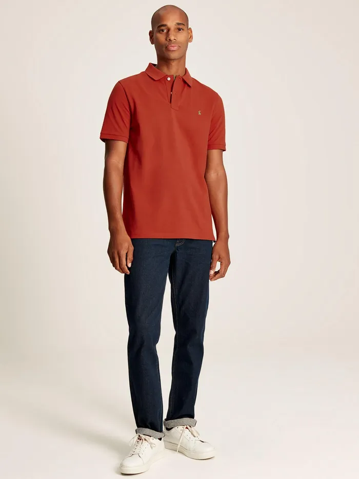 Joules Woody 8211 Red Classic Fit Polo Shirt Men Tops and Tshirts