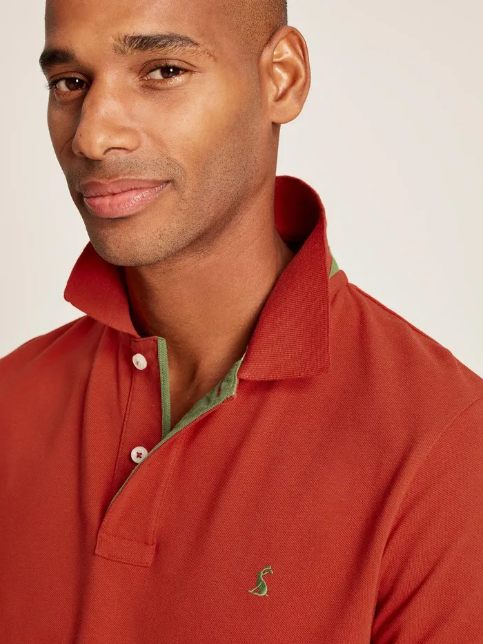 Joules Woody 8211 Red Classic Fit Polo Shirt Men Tops and Tshirts