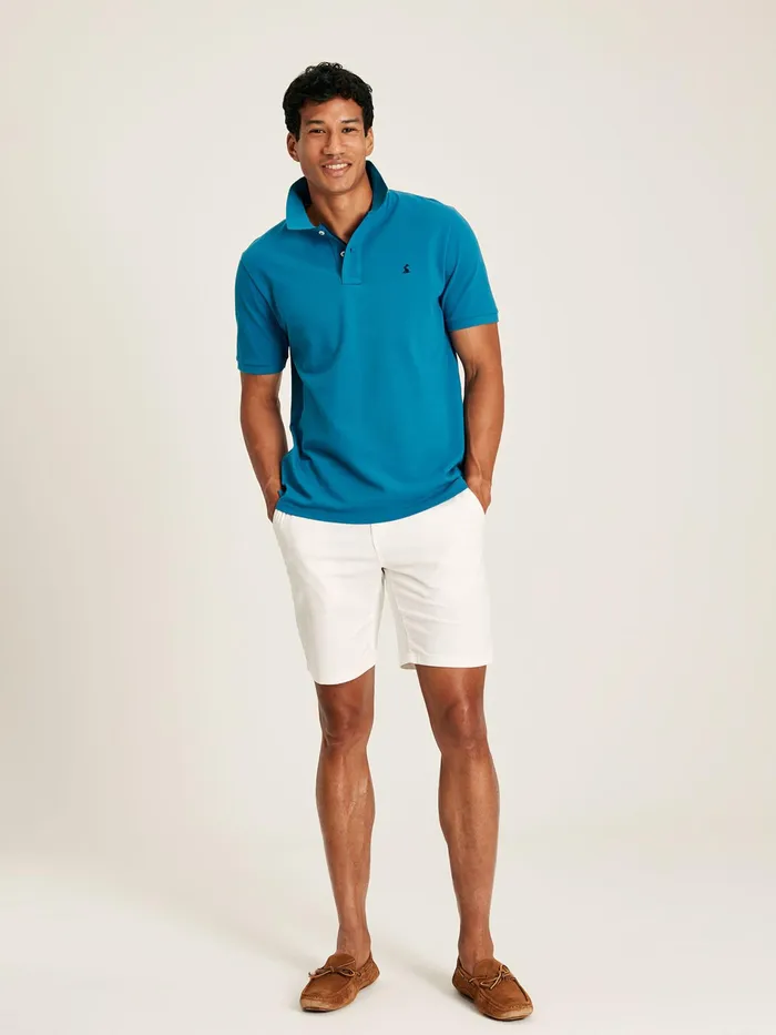 Joules Woody 8211 Turquoise Classic Fit Polo Shirt Men Tops and Tshirts