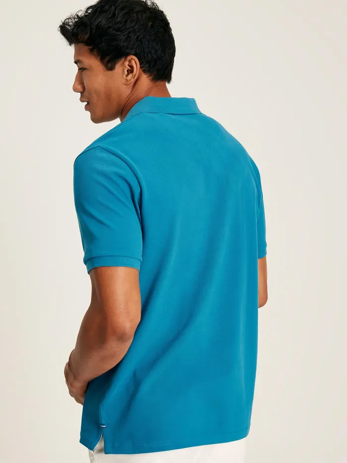Joules Woody 8211 Turquoise Classic Fit Polo Shirt Men Tops and Tshirts