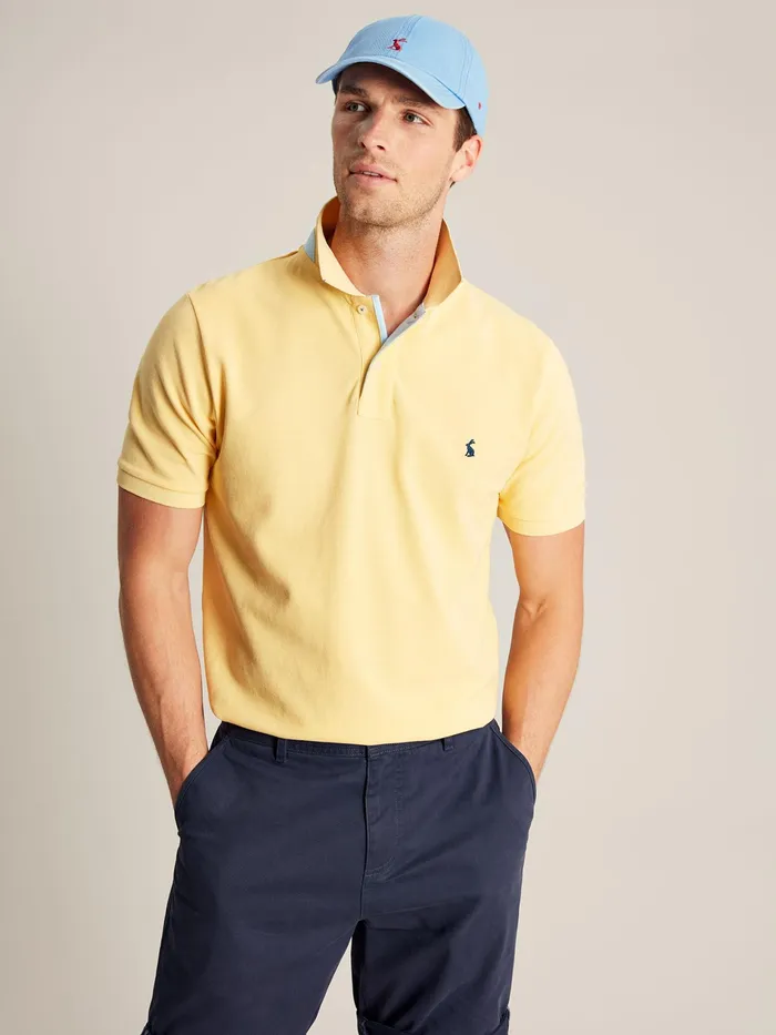 Joules Woody 8211 Yellow Polo Shirt Men Tops and Tshirts
