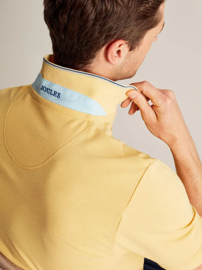 Joules Woody 8211 Yellow Polo Shirt Men Tops and Tshirts