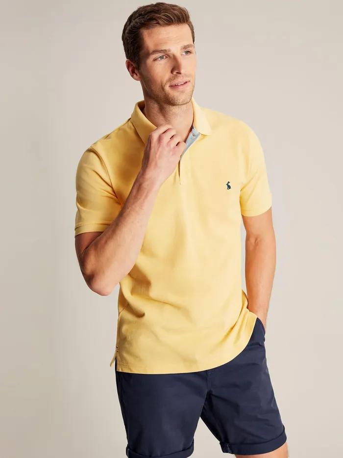 Joules Woody 8211 Yellow Polo Shirt Men Tops and Tshirts