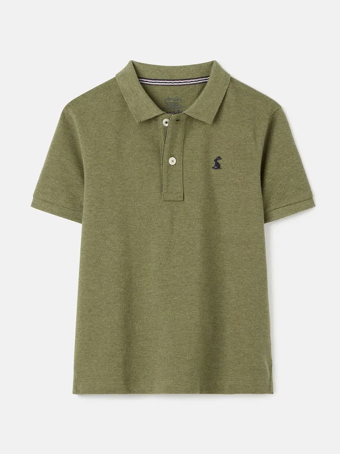 Joules Woody Marl 8211 Green Polo Shirt Boys Polo Shirts