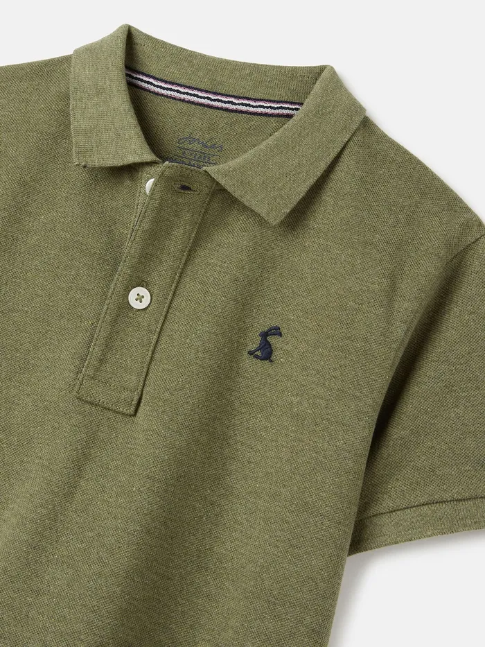 Joules Woody Marl 8211 Green Polo Shirt Boys Polo Shirts