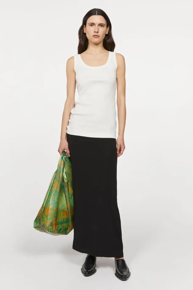 Jump Rib Top White Women Rodebjer Tops