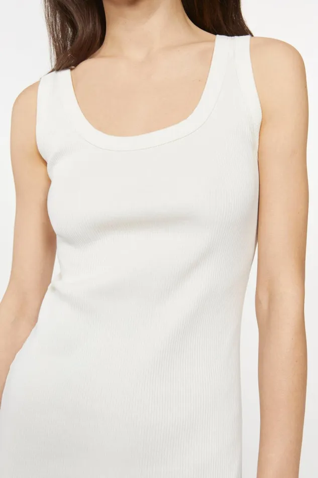 Jump Rib Top White Women Rodebjer Tops