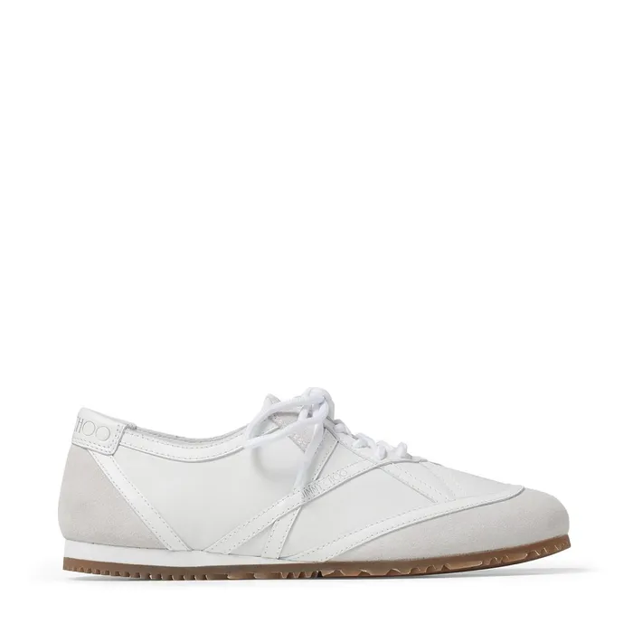 KatoF White Crosta Suede Calf Leather And Nylon LowTop Trainers X Whitewhite Women JIMMY CHOO Sneakers KatoF White Crosta Suede Calf Leather And Nylon LowTop Trainers X Whitewhite Women JIMMY CHOO Sneakers