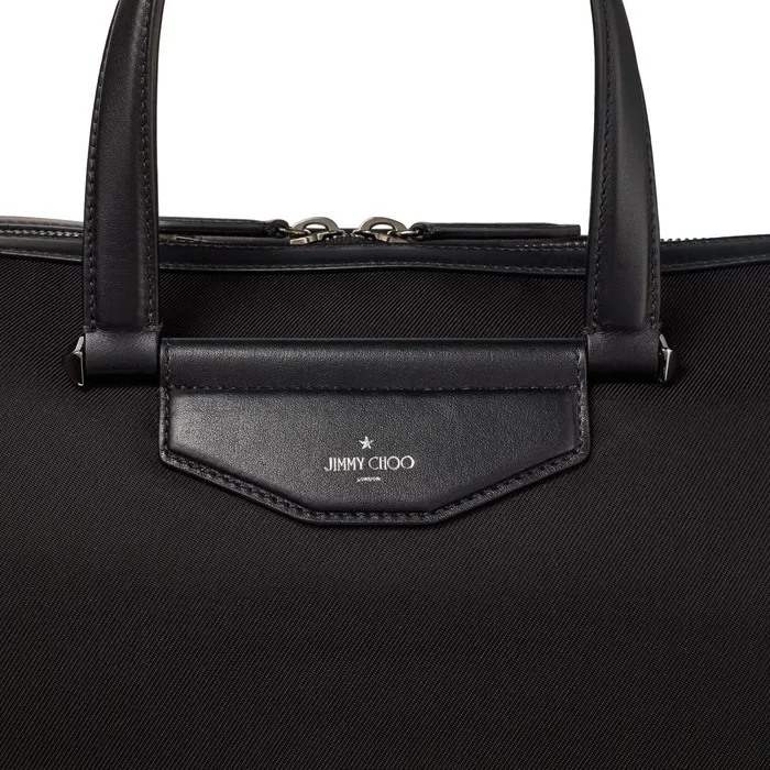 Kingston Black Nylon Weekend Holdall Black Men JIMMY CHOO Bags