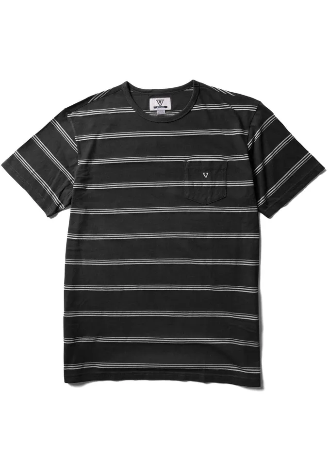 Knit Tees Men Vissla Kaulike Ss Pkt Tee Black