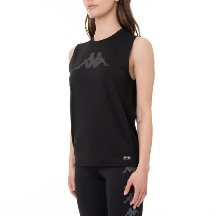 Kombat Bucrel Active Tank 8211 Black Black Kappa Womens Tanks and Bras