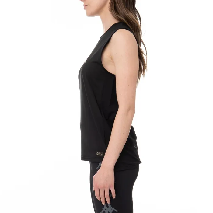Kombat Bucrel Active Tank 8211 Black Black Kappa Womens Tanks and Bras