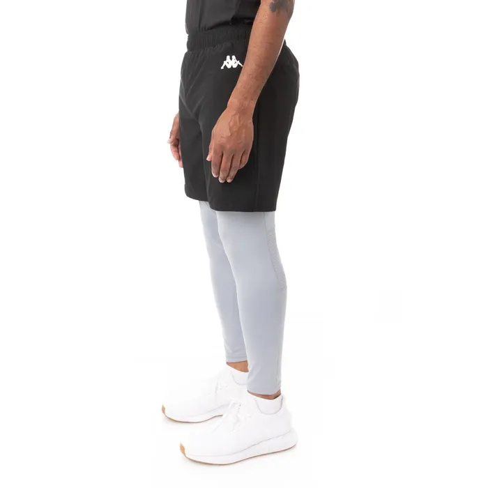 Kombat Check Active Shorts 8211 Black Black Kappa Mens Kombat Online