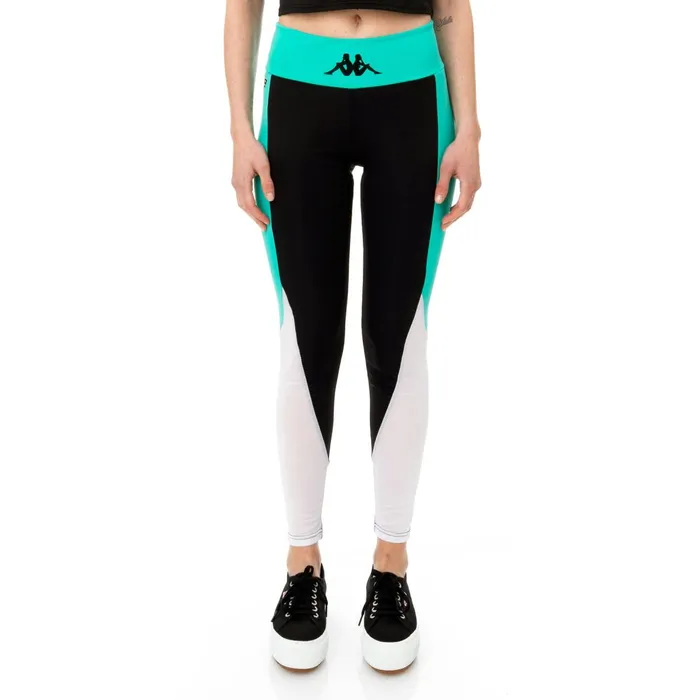 Kombat Crystal Active Leggings 8211 Black Green White Black Green White Kappa Womens Track Suits Kombat Crystal Active Leggings 8211 Black Green White Black Green White Kappa Womens Track Suits