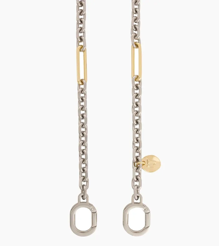 Le Tanneur Bag Straps Women Metal Shoulder Strap Gold Silver