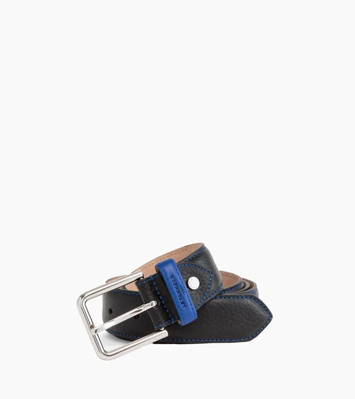 Le Tanneur Belts Men Charles Men039S Belt With Square Buckle In Smooth Leather Black Le Bleu Le Tanneur Belts Men Charles Men039S Belt With Square Buckle In Smooth Leather Black Le Bleu