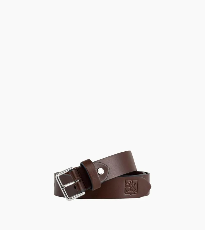 Le Tanneur Belts Men Men039S Belt With Square Buckle In Smooth Leather Coffee Brown Le Tanneur Belts Men Men039S Belt With Square Buckle In Smooth Leather Coffee Brown