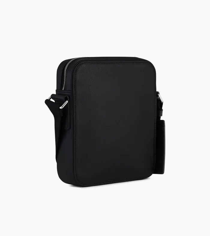 Le Tanneur Crossbody Bags Men Small Satchel In Grained Leather Black