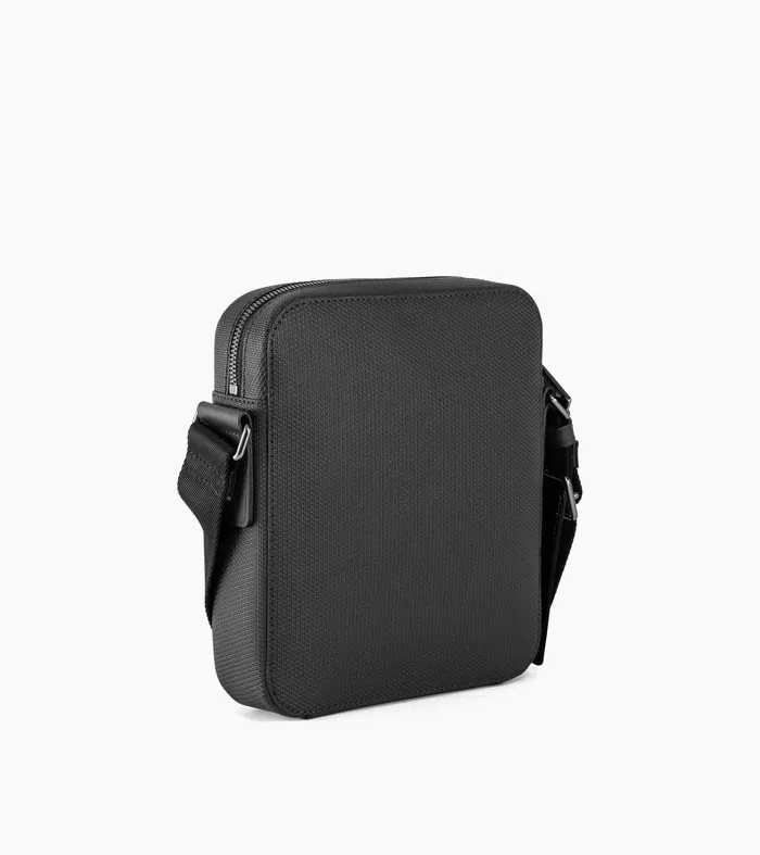 Le Tanneur Crossbody Bags Men Small Satchel In Signature T Leather Black