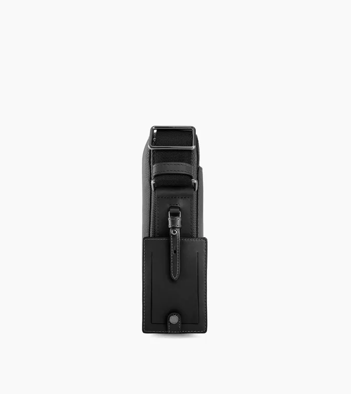Le Tanneur Crossbody Bags Men Small Satchel In Signature T Leather Black