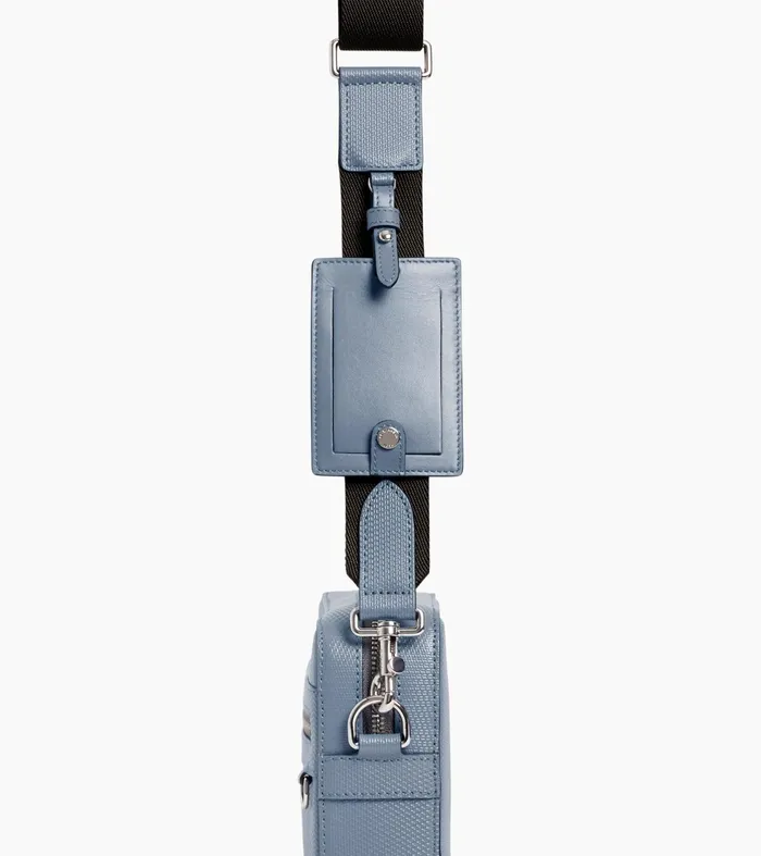 Le Tanneur Crossbody Bags Men Small Shoulder Bag In Signature T Leather Clay Blue