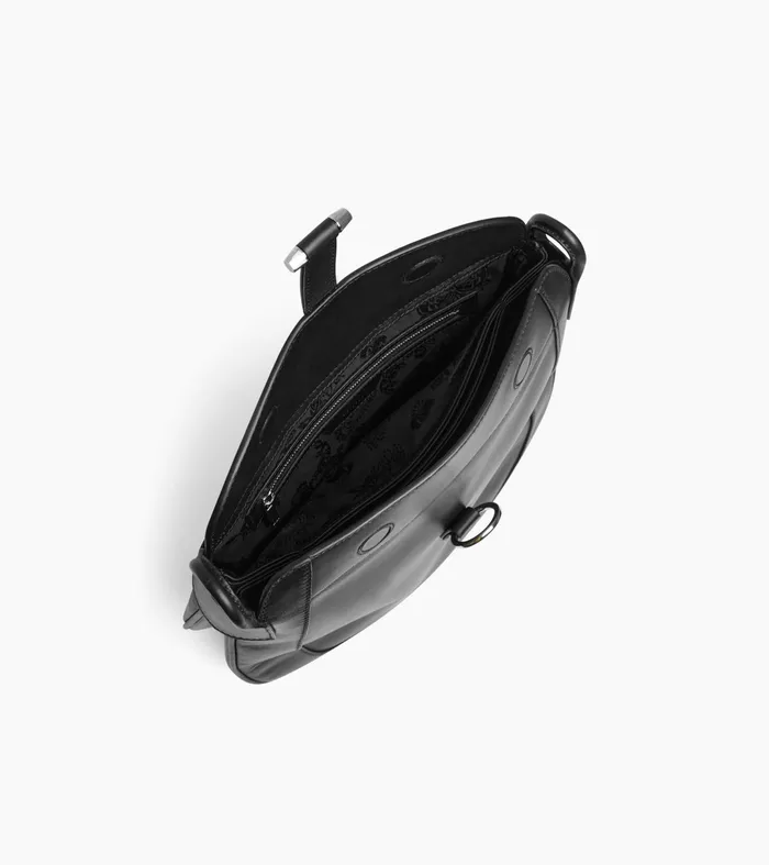 Le Tanneur Crossbody Bags Women Large Shoulder Bag In Smooth Leather Black