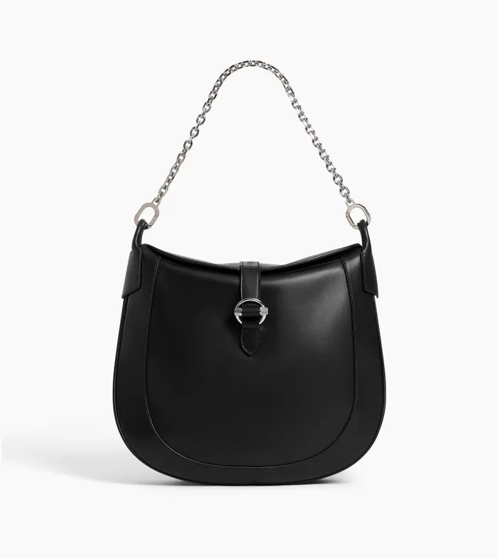 Le Tanneur Crossbody Bags Women Large Shoulder Bag In Smooth Leather Black