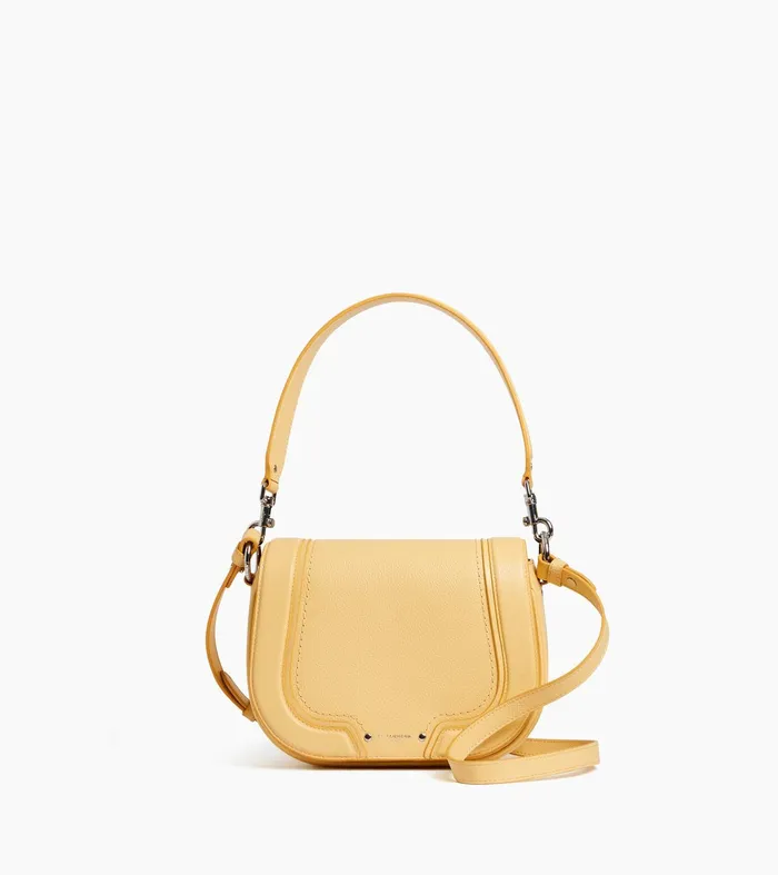 Le Tanneur Crossbody Bags Women Medium Crossbody Bag In Grained Leather Aurora Yellow Le Tanneur Crossbody Bags Women Medium Crossbody Bag In Grained Leather Aurora Yellow