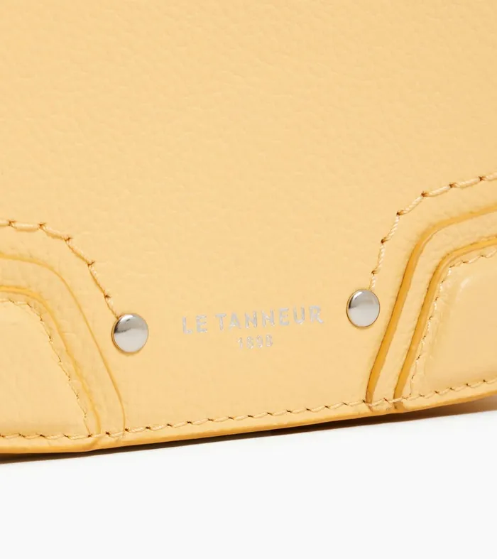 Le Tanneur Crossbody Bags Women Medium Crossbody Bag In Grained Leather Aurora Yellow