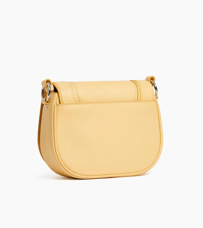 Le Tanneur Crossbody Bags Women Medium Crossbody Bag In Grained Leather Aurora Yellow
