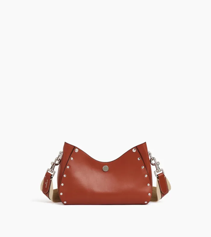 Le Tanneur Crossbody Bags Women Small Baguette Bag In Smooth Leather Mahogany Brown Le Tanneur Crossbody Bags Women Small Baguette Bag In Smooth Leather Mahogany Brown
