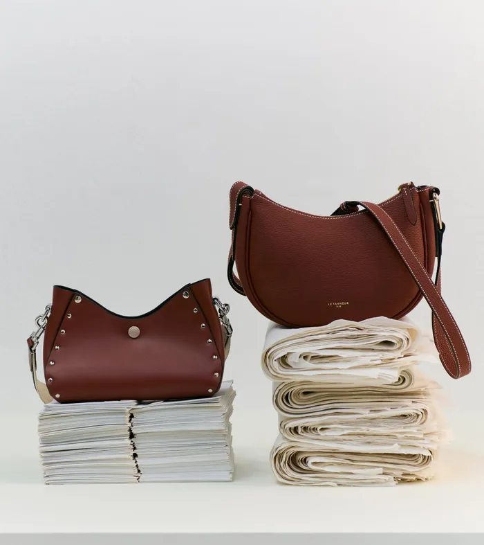 Le Tanneur Crossbody Bags Women Small Baguette Bag In Smooth Leather Mahogany Brown