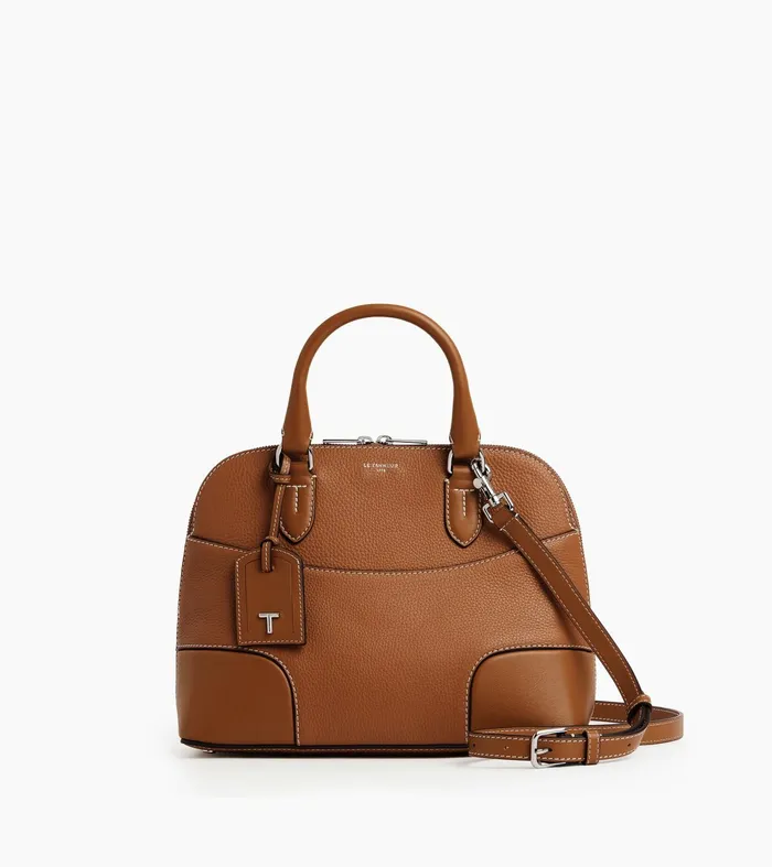 Le Tanneur Handbags Women Medium Handbag In Smooth Grained Leather Brown Tan