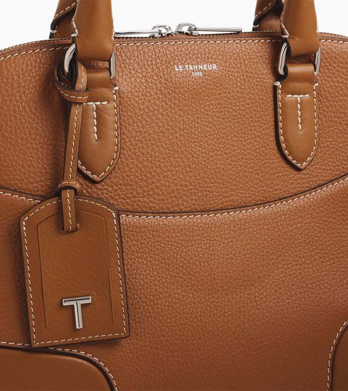 Le Tanneur Handbags Women Medium Handbag In Smooth Grained Leather Brown Tan
