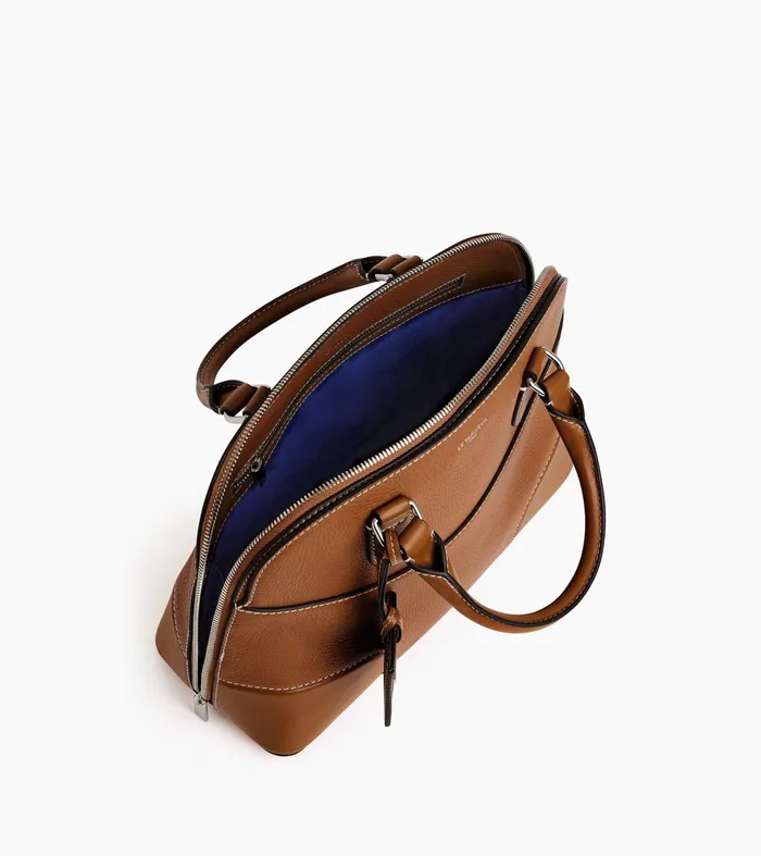 Le Tanneur Handbags Women Medium Handbag In Smooth Grained Leather Brown Tan
