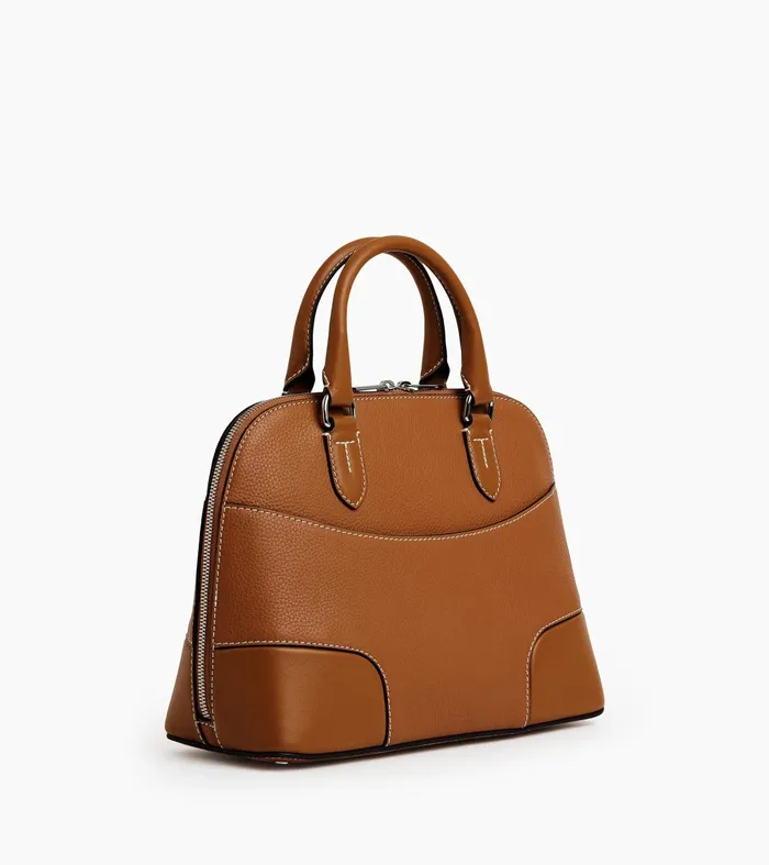 Le Tanneur Handbags Women Medium Handbag In Smooth Grained Leather Brown Tan
