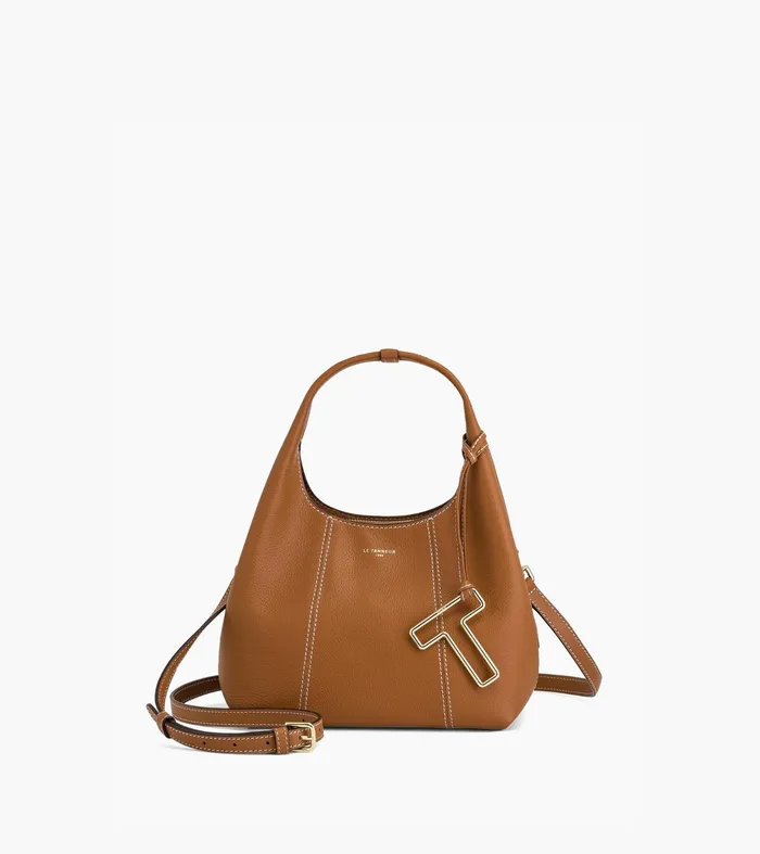 Le Tanneur Handbags Women Small Handbag In Grained Leather Brown Tan