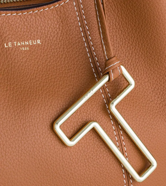 Le Tanneur Handbags Women Small Handbag In Grained Leather Brown Tan
