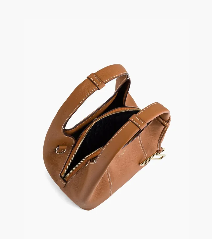 Le Tanneur Handbags Women Small Handbag In Grained Leather Brown Tan