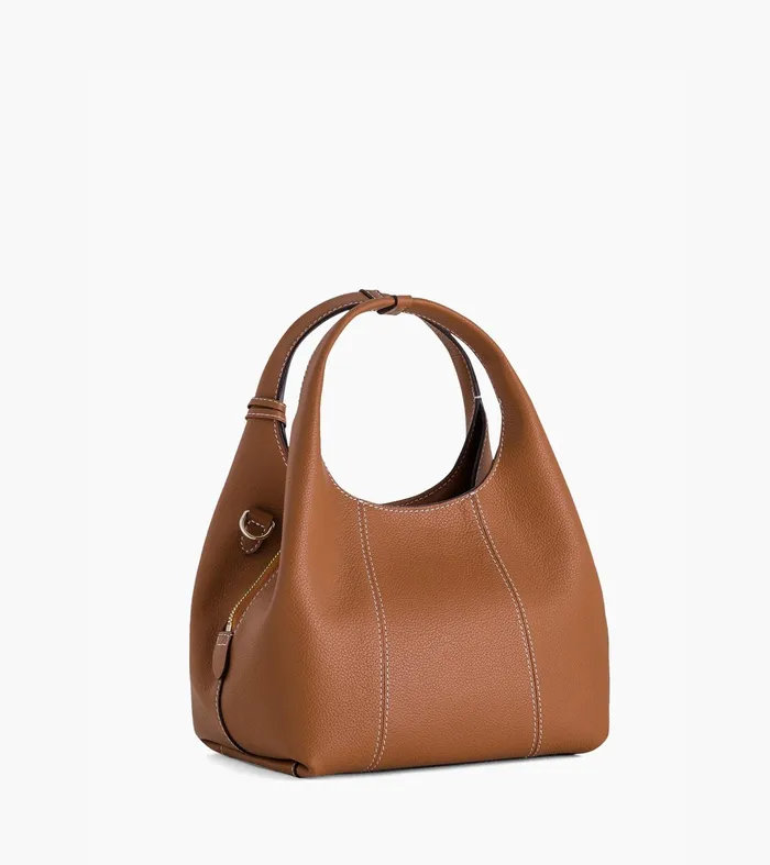 Le Tanneur Handbags Women Small Handbag In Grained Leather Brown Tan
