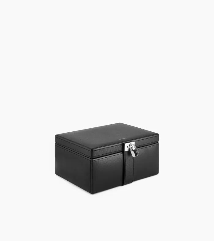Le Tanneur Jewelry and Watch Boxes Women Large Jewellery Box Black