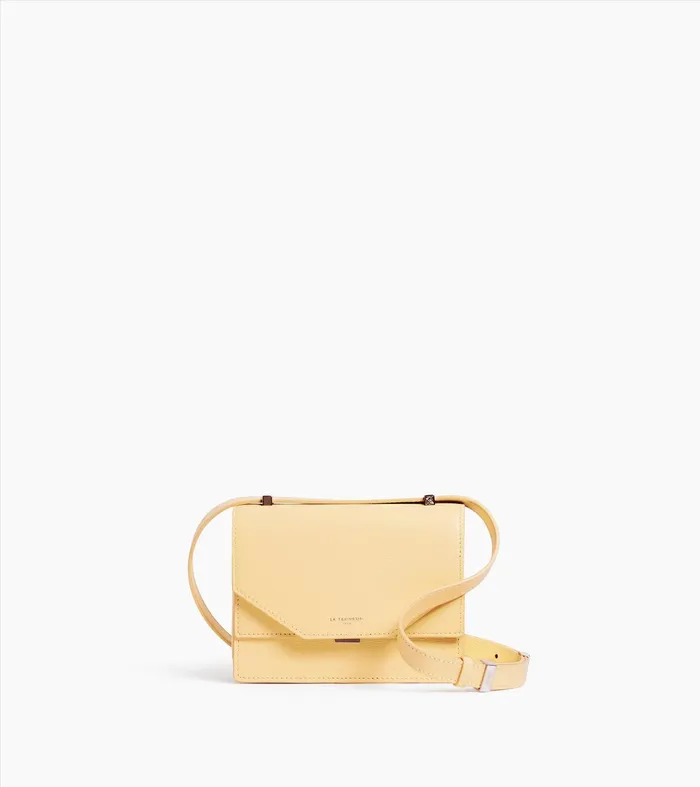 Le Tanneur Mini Bags Women Mini Shoulder Bag In Cork Effect Leather Aurora Yellow Le Tanneur Mini Bags Women Mini Shoulder Bag In Cork Effect Leather Aurora Yellow