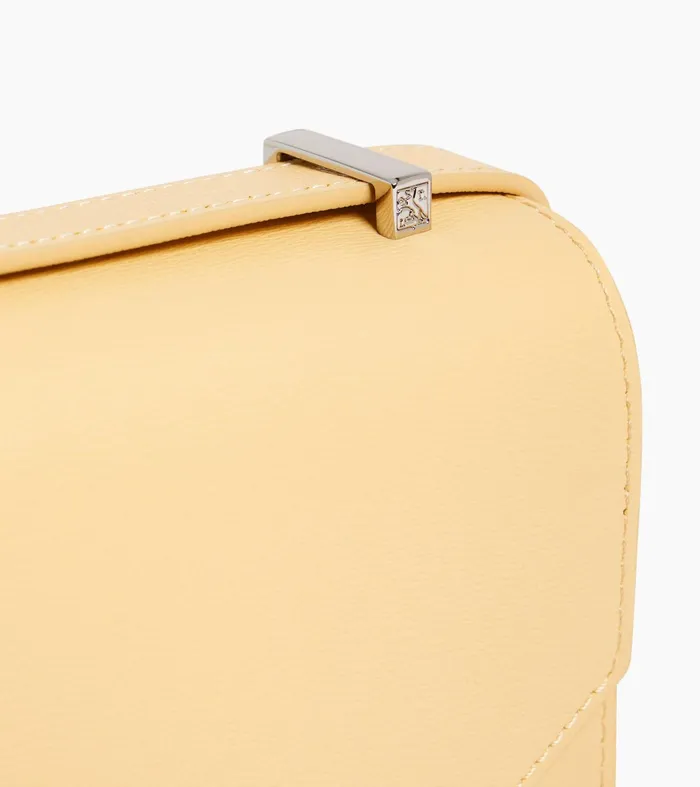 Le Tanneur Mini Bags Women Mini Shoulder Bag In Cork Effect Leather Aurora Yellow