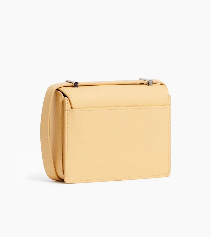 Le Tanneur Mini Bags Women Mini Shoulder Bag In Cork Effect Leather Aurora Yellow