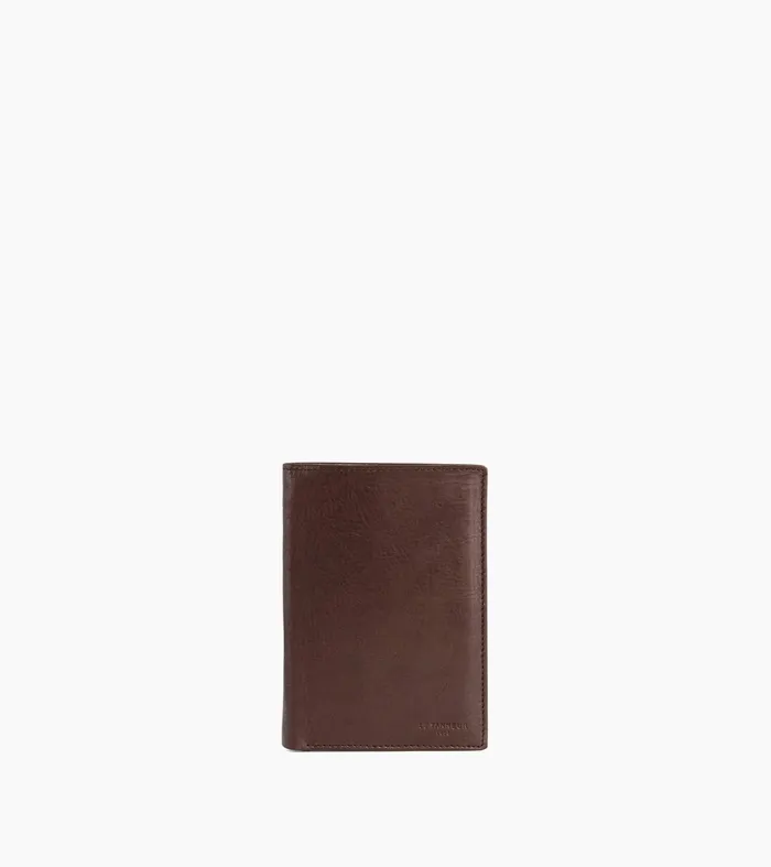 Le Tanneur Wallets Men Medium Zipped Wallet With 3 Shutters In Oiled Leather Brown Le Tanneur Wallets Men Medium Zipped Wallet With 3 Shutters In Oiled Leather Brown