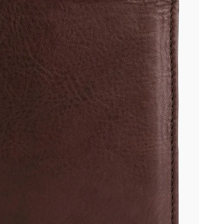 Le Tanneur Wallets Men Medium Zipped Wallet With 3 Shutters In Oiled Leather Brown