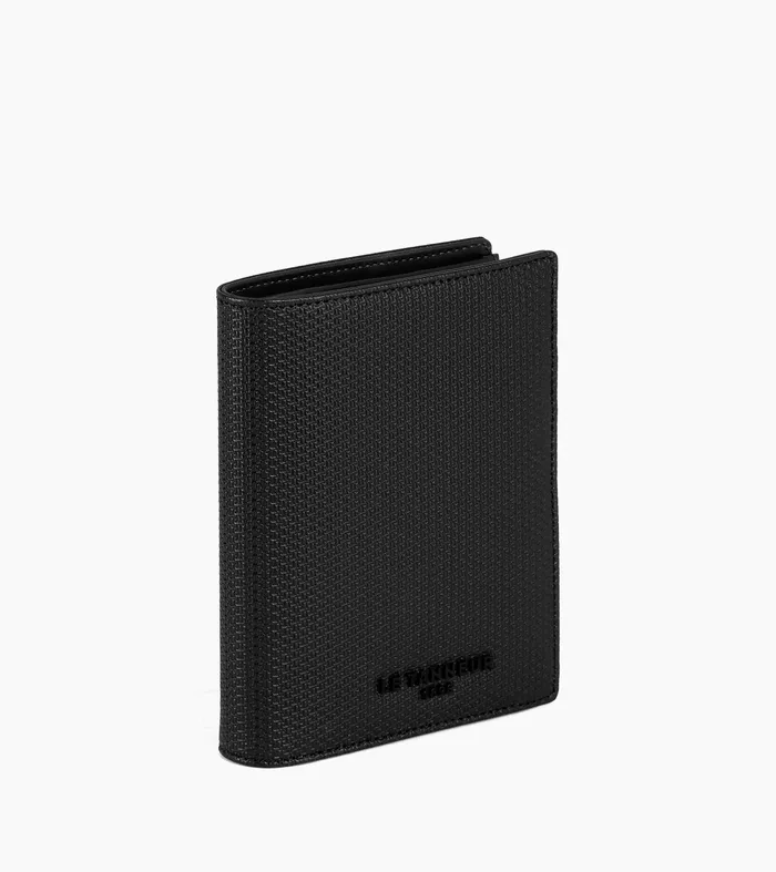 Le Tanneur Wallets Men Zipped Pocket And 2 Shutters Wallet In Signature T Leather Black